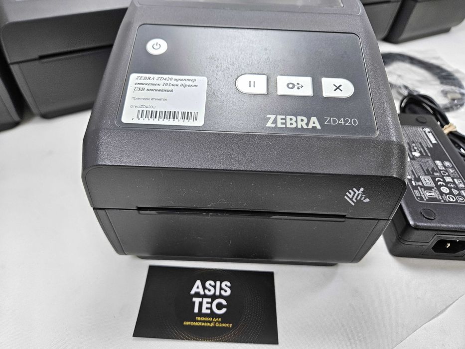 ZEBRA ZD420 термопринтер етикеток 101мм USB, сучасний, компактний