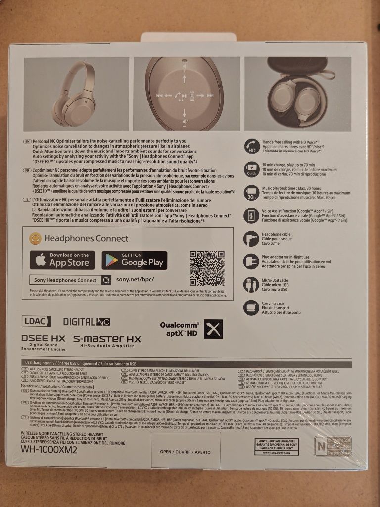 Headsets Sony WH-1000XM2