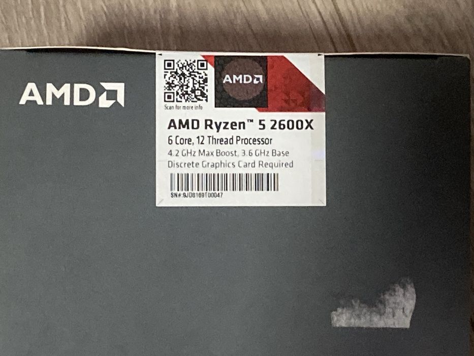 Процессор AMD Ryzen 5 2600X 6 Core, 12 Thread