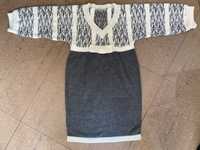 Брендовое платье DISPARI Турция р.44-46 Шерсть