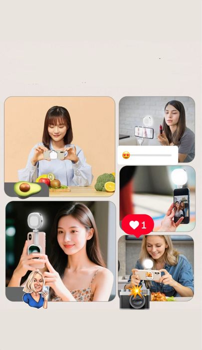 Магнітний селфі-ліхтарик для iPhone, миттєве кріплення до MagSafe