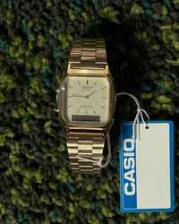 Часы Casio Analog Digital Dual Time Gold Tone Watch (new) | ORIGINAL