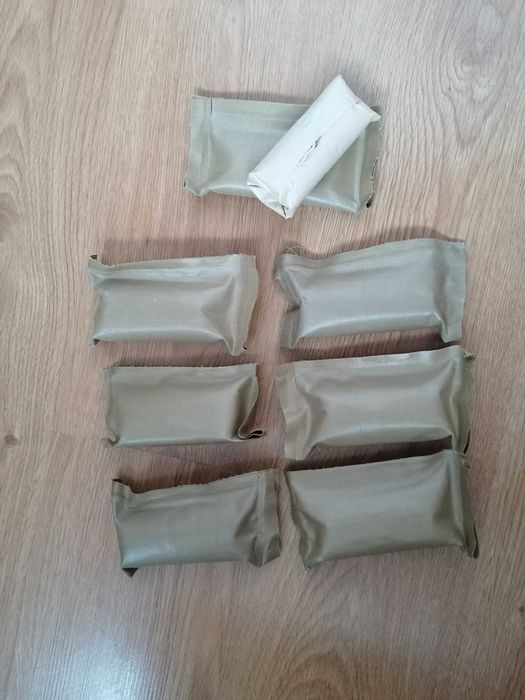 Opatrunki górnicze z PRL  - 7 szt