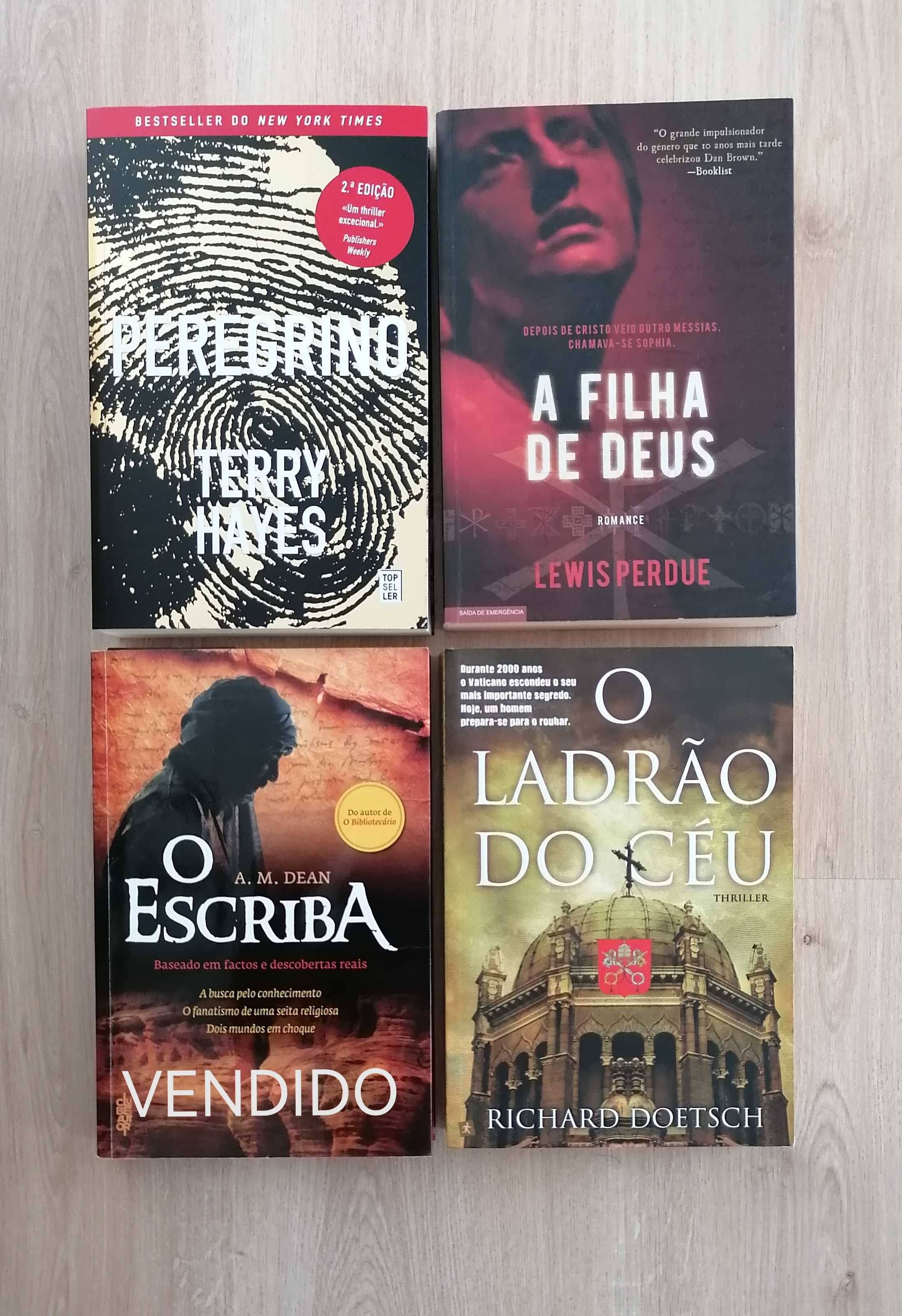 Livros de Thriller (vários autores), como novos e sem danos