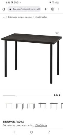 Mesa secretaria IKEA na cor preta