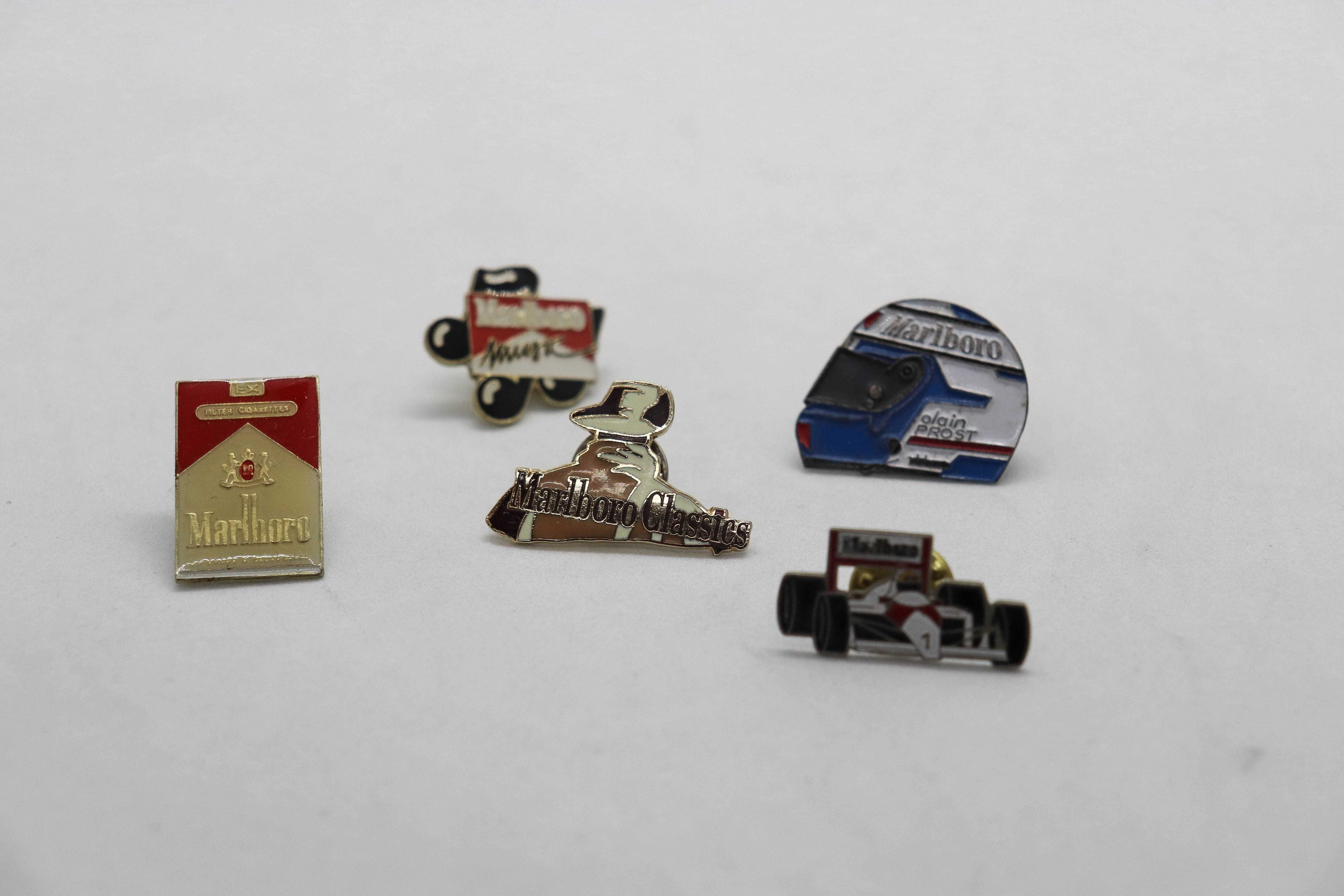 5 Pin´s Vintage Marlboro, Alain Prost, Formula 1/F1 | Automobilia