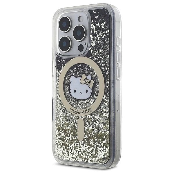 Hello Kitty HKHMP16LLGDIK iPhone 16 Pro 6.3" czarny złoty/black gold h