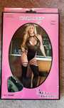 Zestaw  czarnej bielizny  body Stocking  czarny