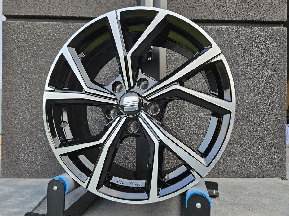 Seat Arona 16 " Nowe 5x100 Ibiza Felgi Czarne Poler Alufelgi