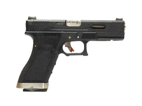 Pistola G-Force 18C Metal Barrel Version GBB black/silver [WE]