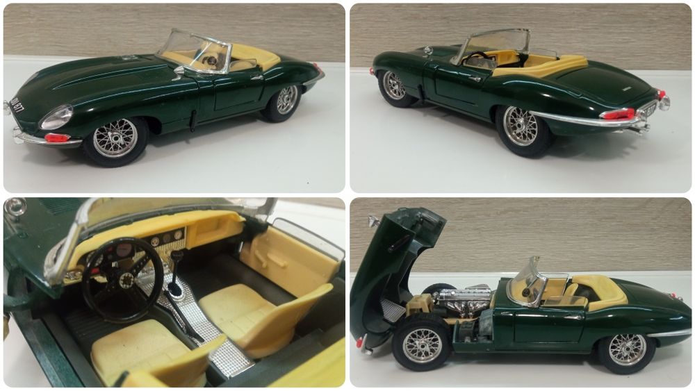 Моделі Bburago 1:18 Mercedes SSK Bugatti EB110 Jaguar E
