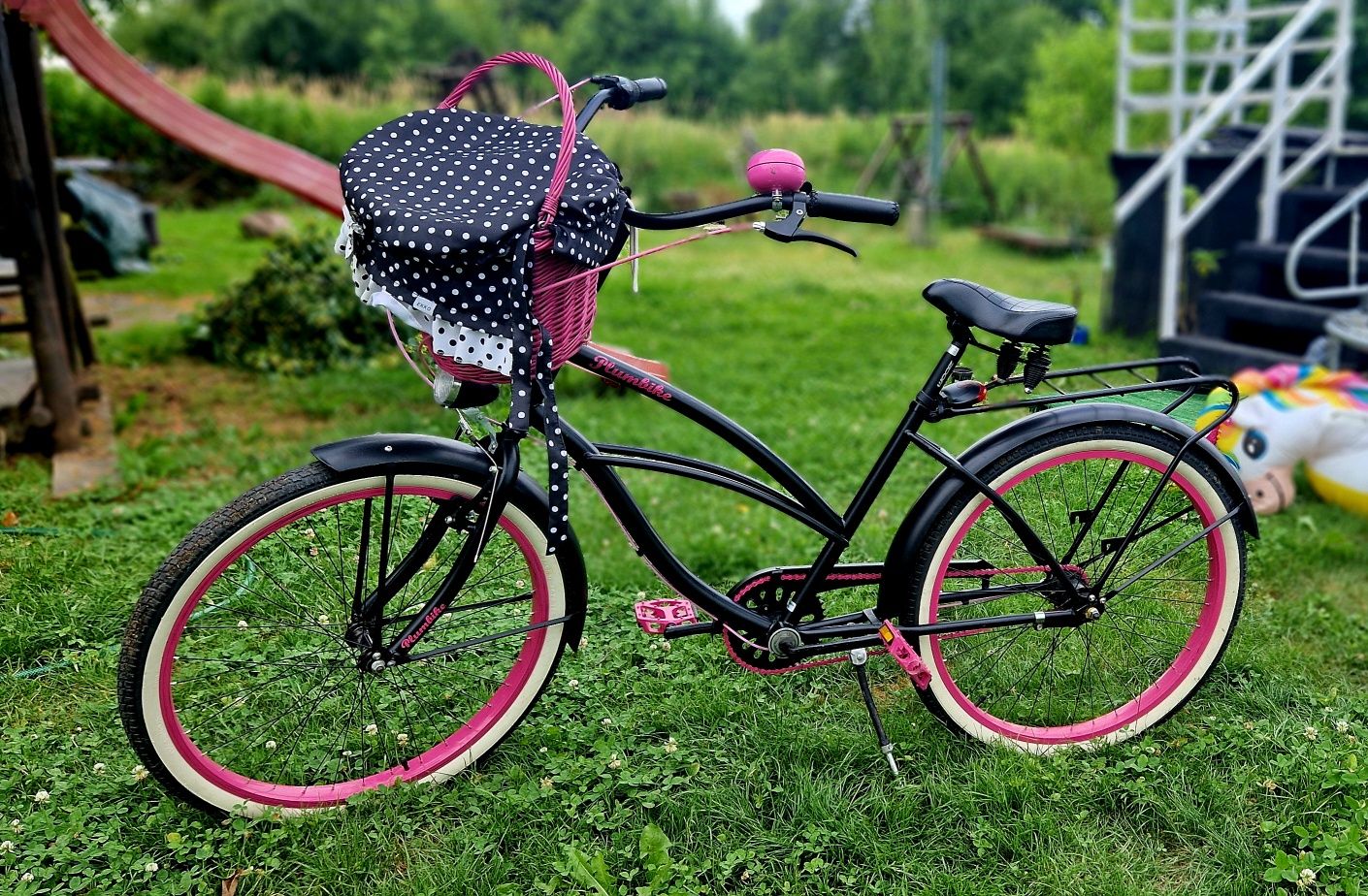 Rower miejski damski Plumbike La Donna Rose Black 26
