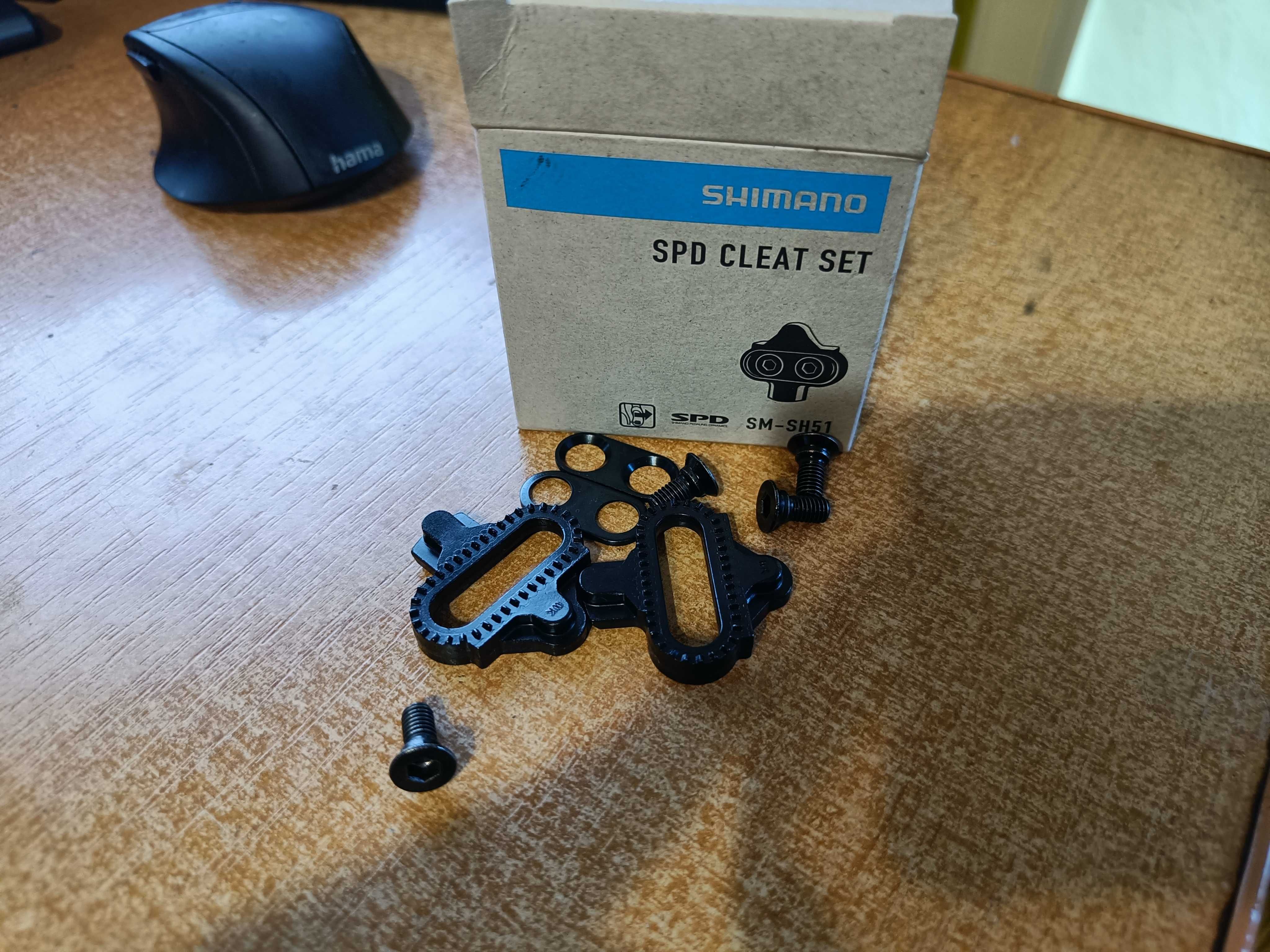 Pedały Spd Shimano SPD PD-M520  komplet z Blokami