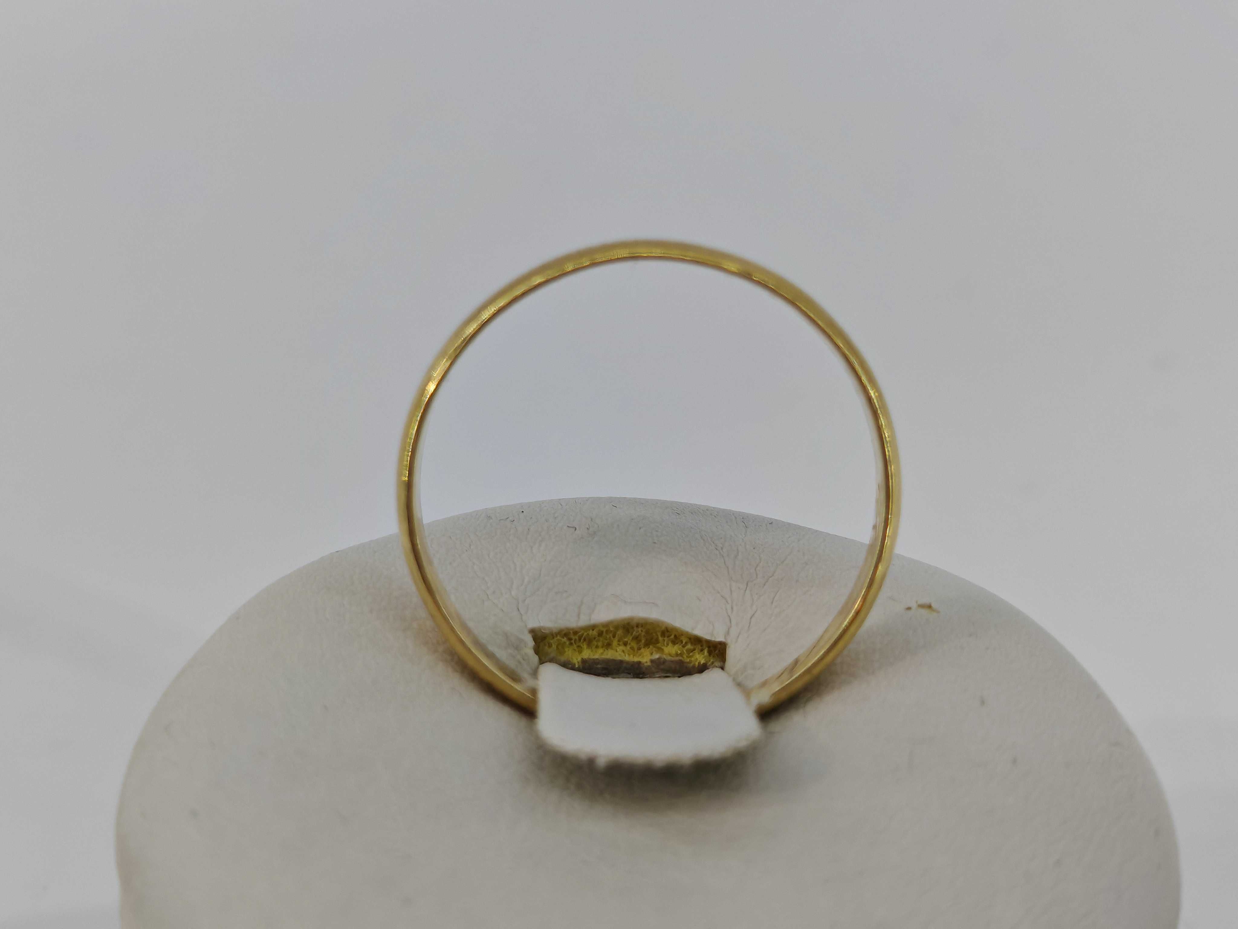 Obrączka złota p585 2,04g R.19 UŻYWANY WYRÓB