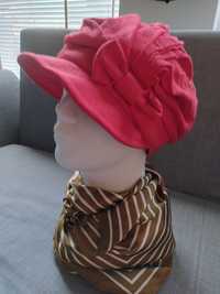 Nowa damska czapka zimowa Rabionek rozmiar 57 kolor czerwony