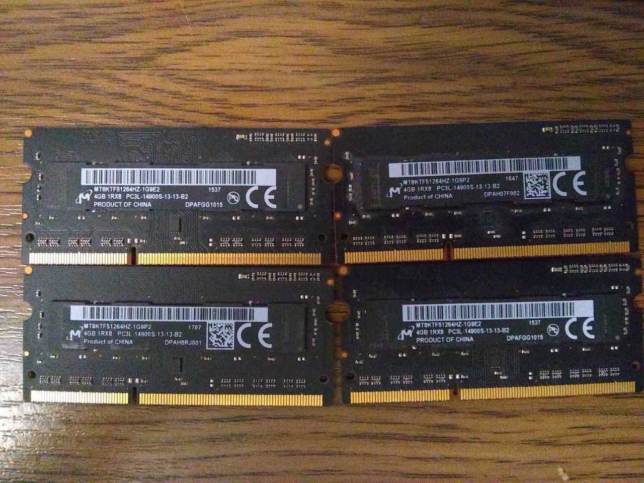 Apple DDR3L 4Gb (16Gb) 1866MHz 14900s CL13 (MT8KTF51264HZ-1G9E2)