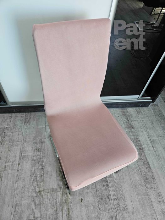 Pokrowce na krzesła elastyczne 4 sztuki różowe róż komplet