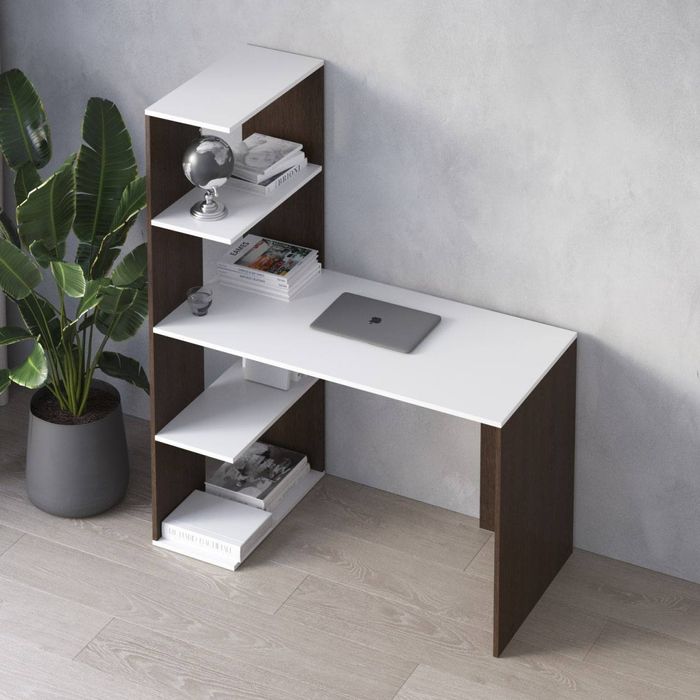 Стіл з полицями ліворуч