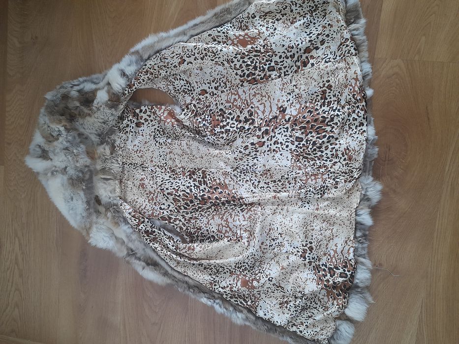 Kamizelka z futra królika