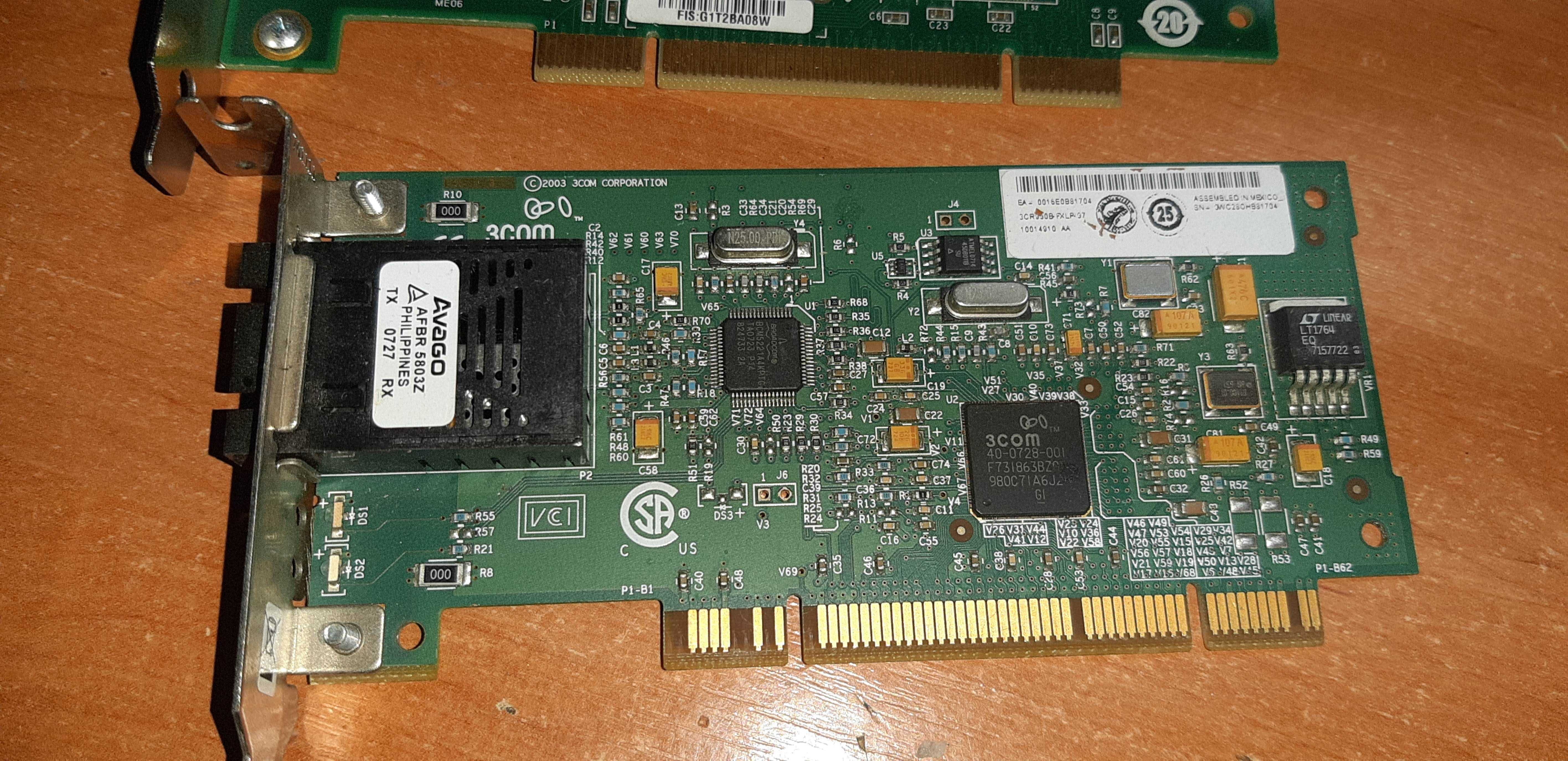 Оптична карта для ПК, Optical lan card ethernet PCI