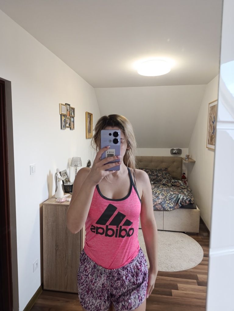 Podkoszulek top bokserka adidas sport siłownia fitness biegi s m