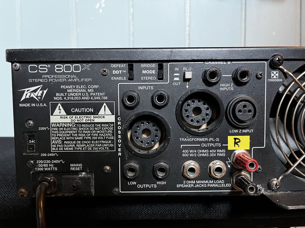 Peavey CS800X - końcówka mocy - wzmacniacz