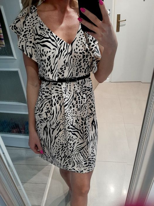 Sukienka H&M S pudrowa