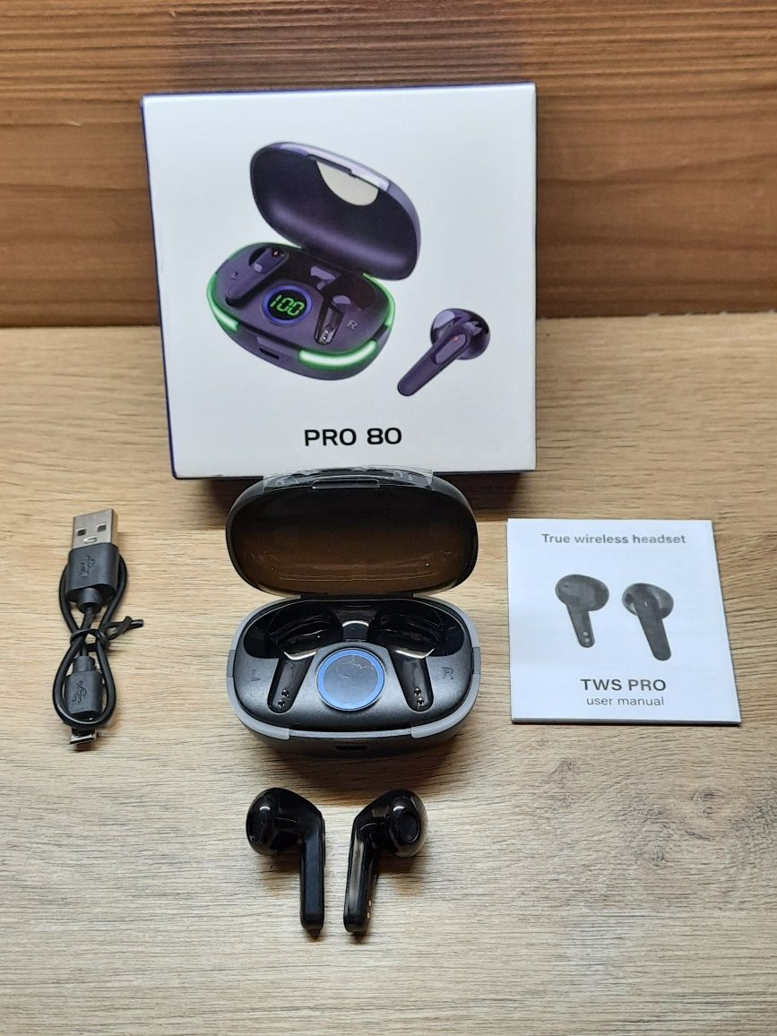 Навушники Bluetooth TWS PRO 80 NEW, нові