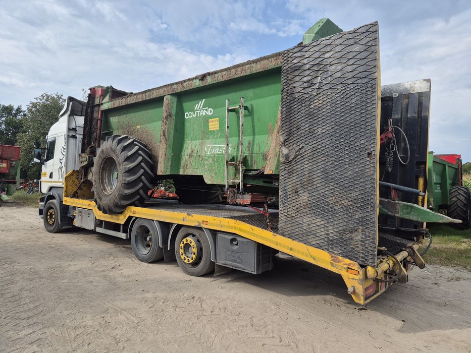 Wynajem Sprzętu Rozrzutnika Obornika,  8-22 ton. Oraz wapna, Transport