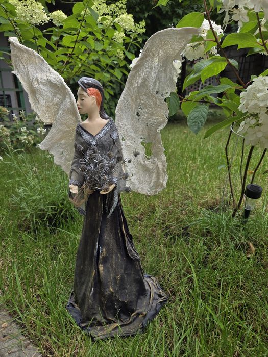 Anioł Stróż Powertex, handmade, rękodzieło