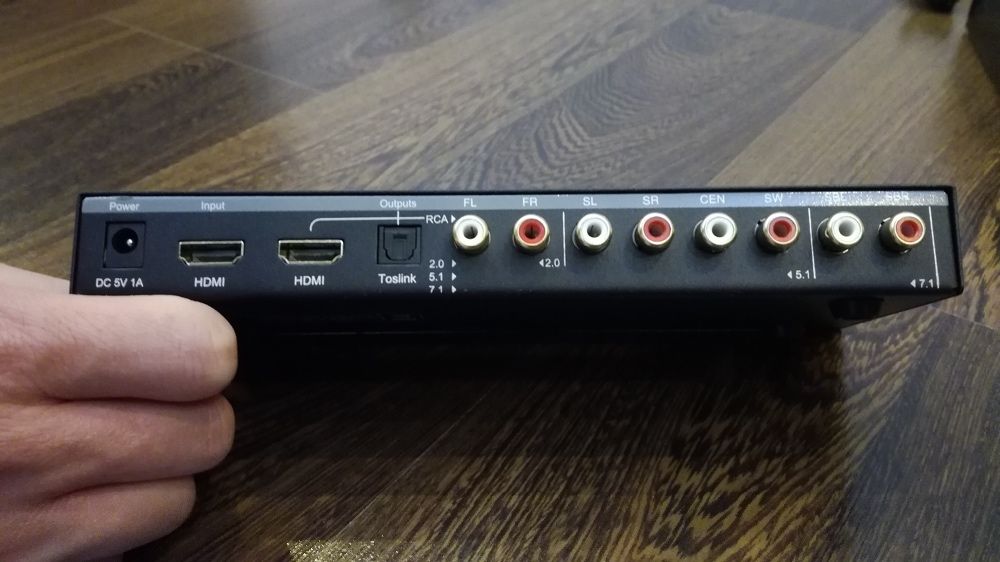 HDMI Audio Extractor do S/PDIF oraz Analog 5.1 / 7.1 RCA - NOWY!