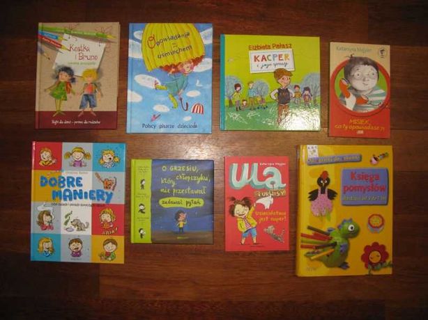 7 książek dla dzieci 3 - 7lat (bajki/historie terapeutyczne, maniery)