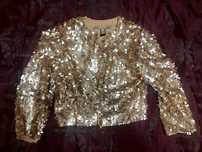 Bolero dourado Mango