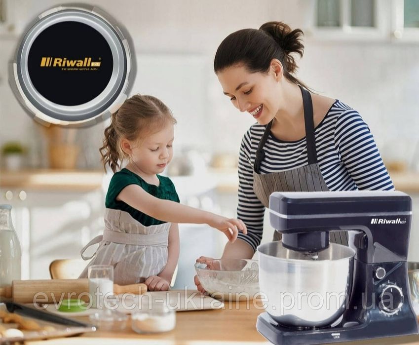 Планетарний міксер 5 літрів з підігрівом RIWALL-PRO 2500W Чехія