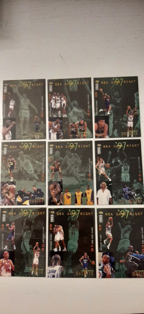 Karty nba game night '97 chicago lakers orlando nenver milwaukee nets