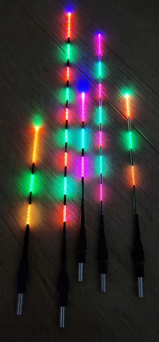 Komplet 3x Antena Świecąca elastyczna + 3x Bateria