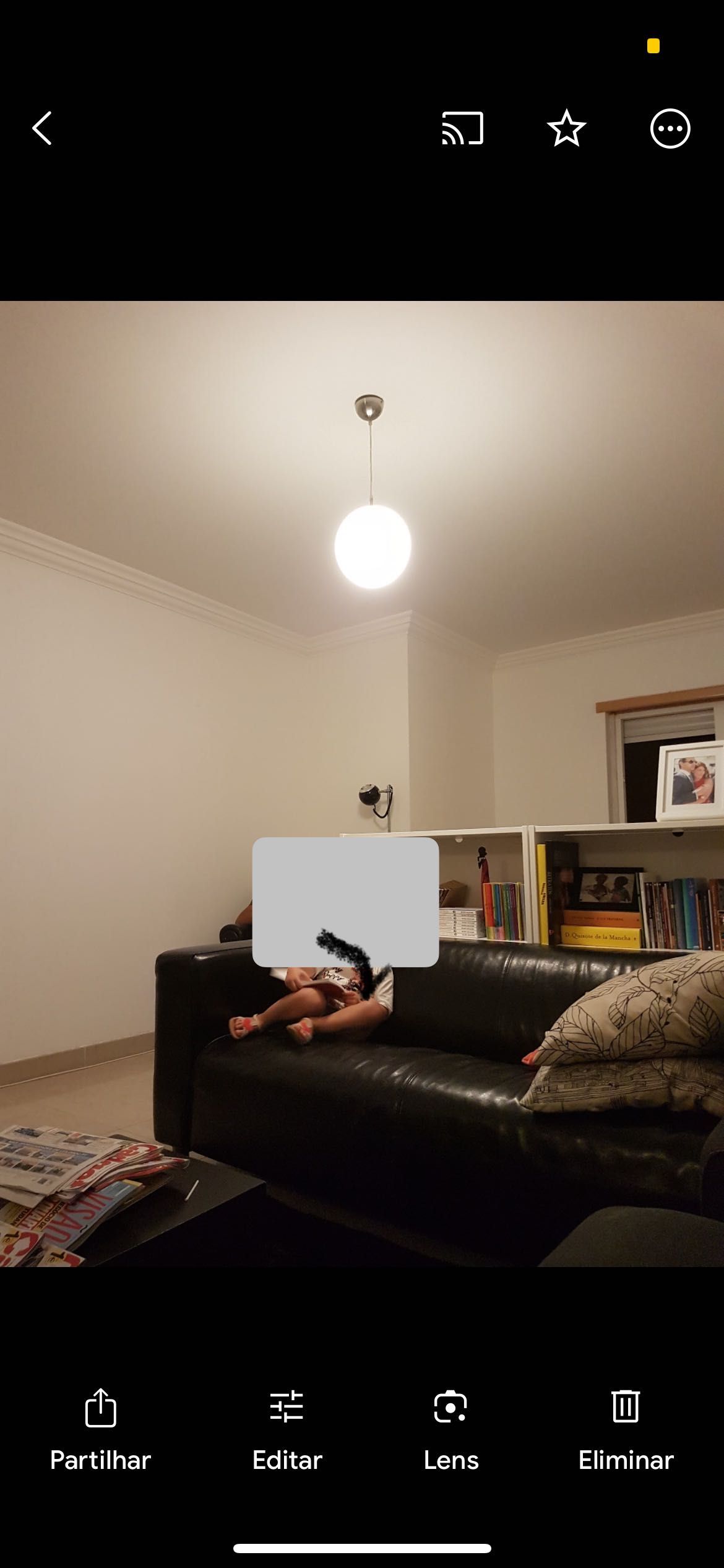 Sofá de pele genuína Ikea