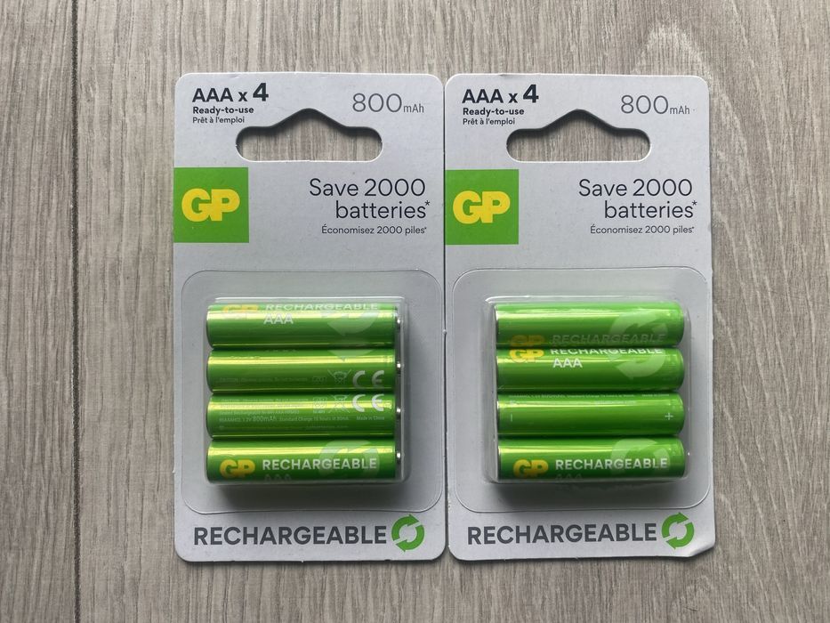 8x Akumulatorki GP AAA R3 800mAh Okazja