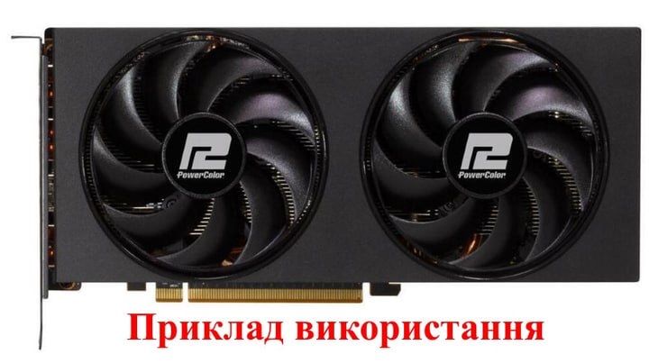 Ветилятор Everflow для відеокарти Power Color 87mm T129215BU комплект