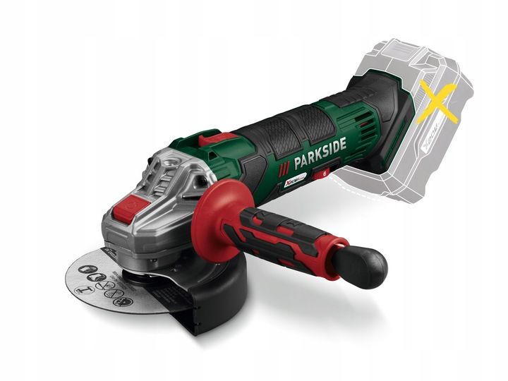 Parkside Szlifierka Pwsa 20v +akumulator 4ah +ładowarka +walizka +tarc