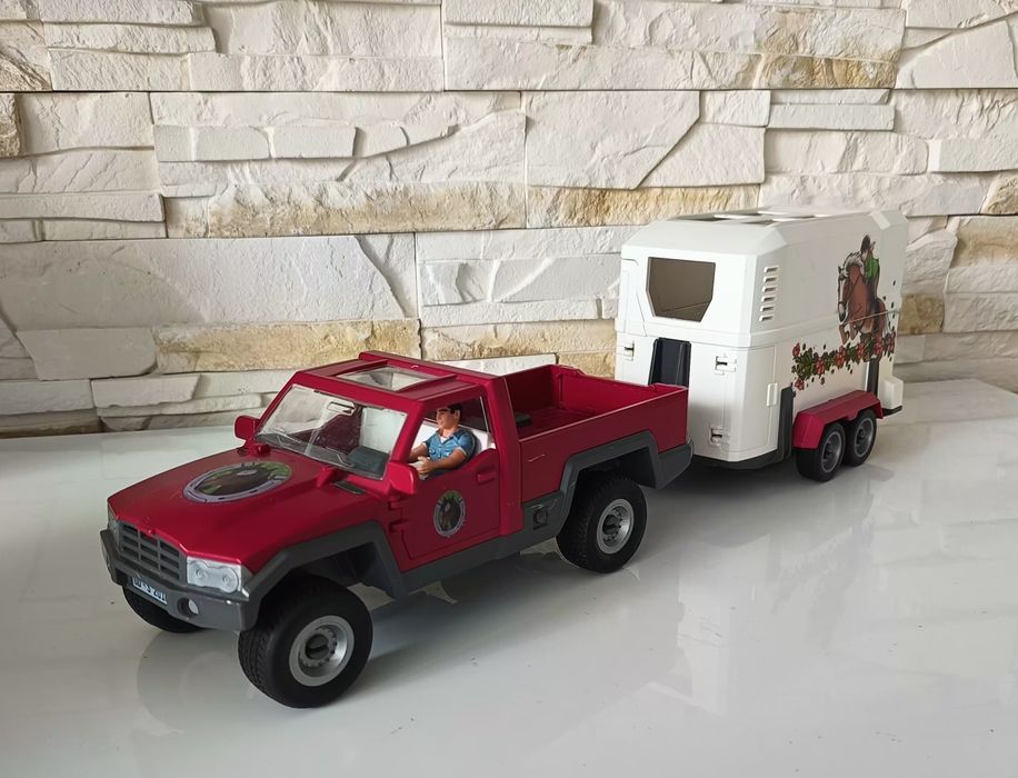 42346 Schleich Pickup auto samochód z przyczepą dla konia