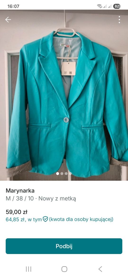 Marynarka żakiet