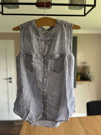 Bluzka koszulka bez rękawów, H&M, rozmiar 34