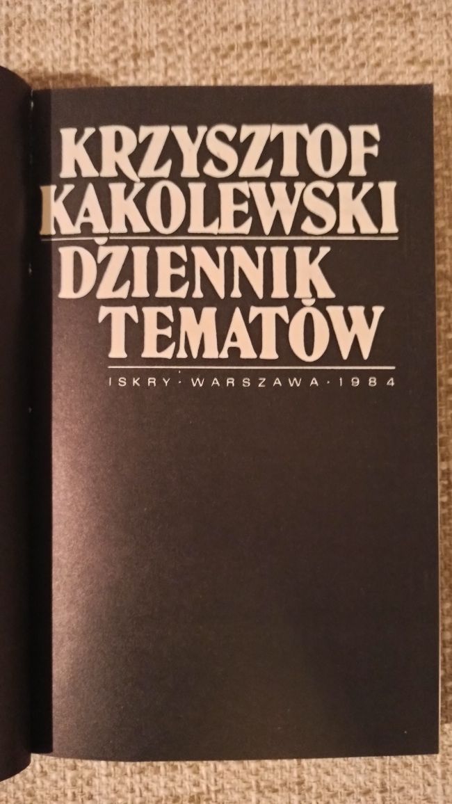 Krzysztof Kąkolewski - Dziennik tematów