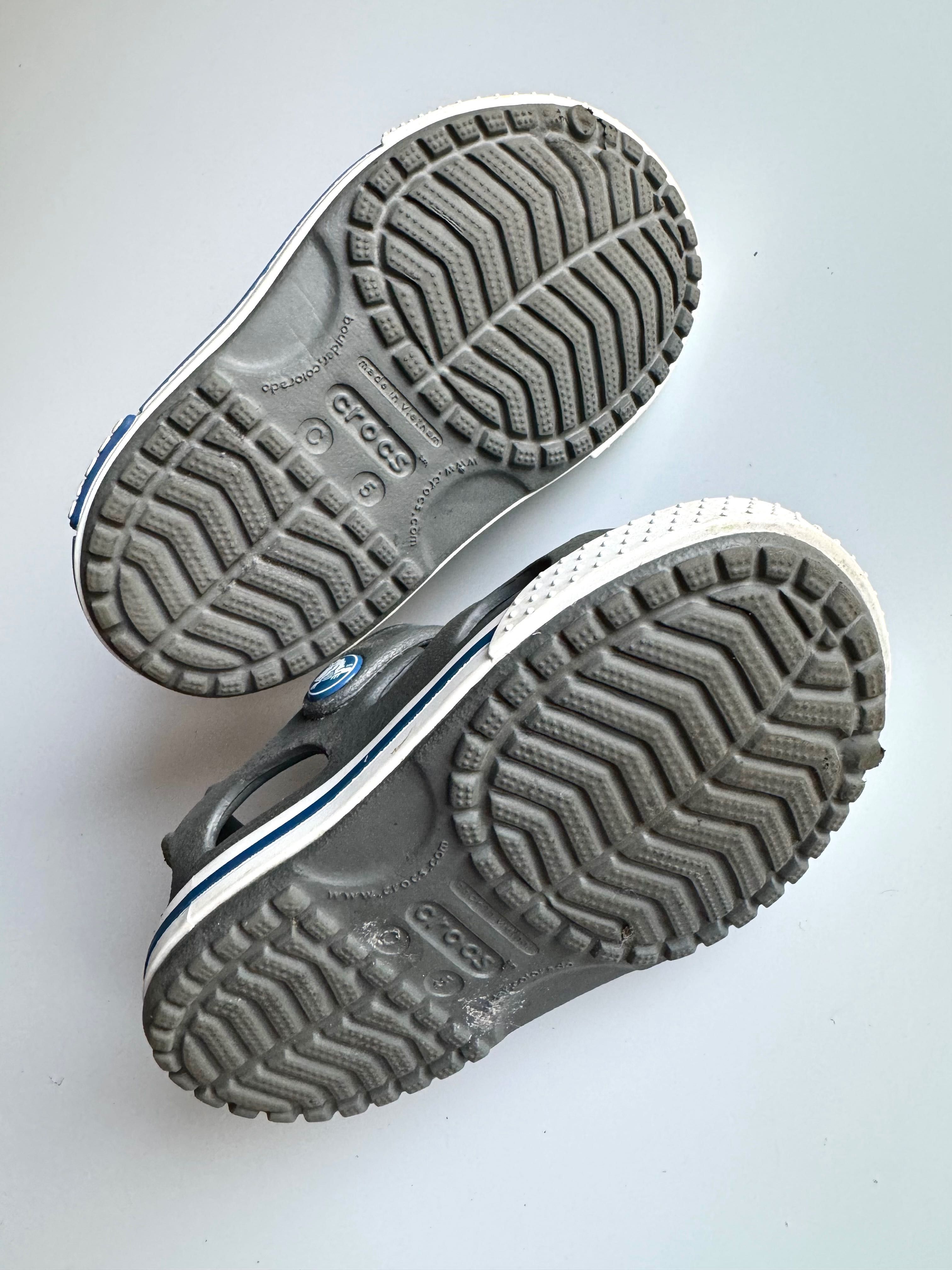 Сандалі Crocs с5 на ніжку 12,5 см сірі босоніжк тапки сабо сині marvel