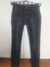 Spodnie Hound jeans r. XS/34 k.czarny.