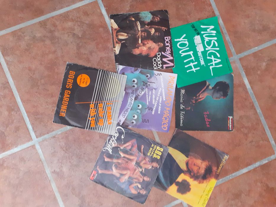 43 discos vinil  musica francesa e outra