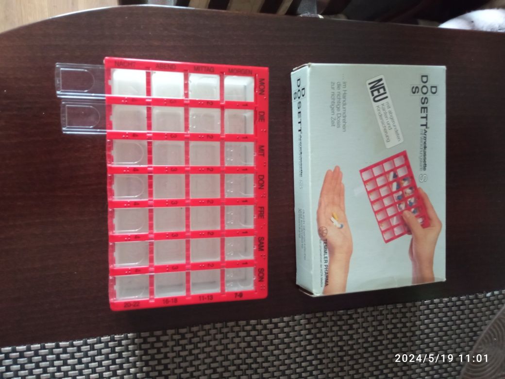 Kasetka tygodniowa na tabletii