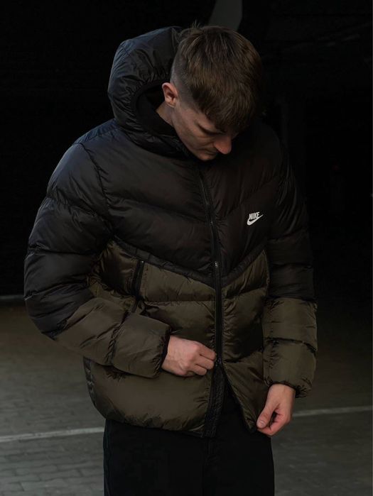 Куртка Nike зимова чоловіча чорна-хакі