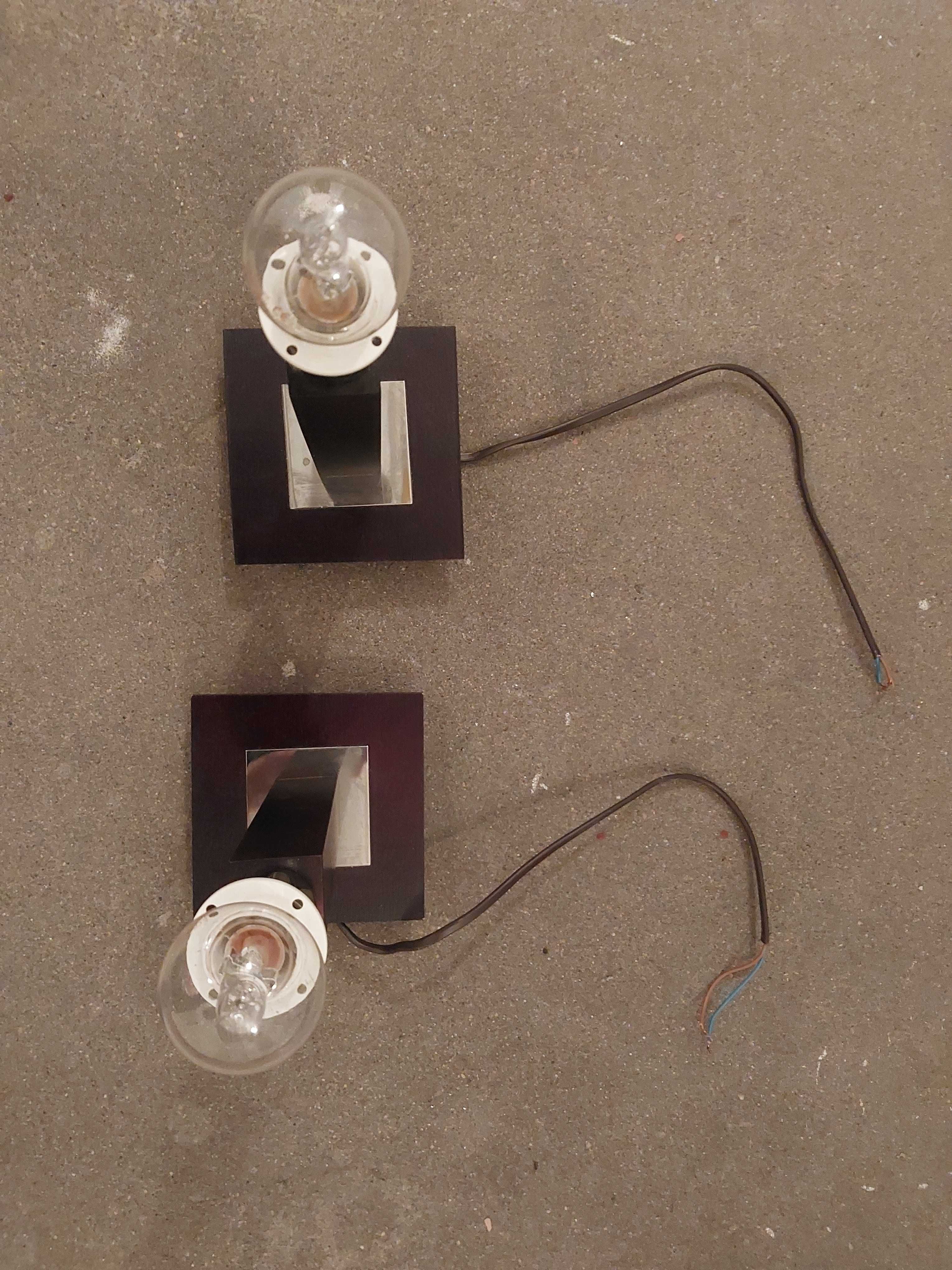 Lampa stojąca drewniana